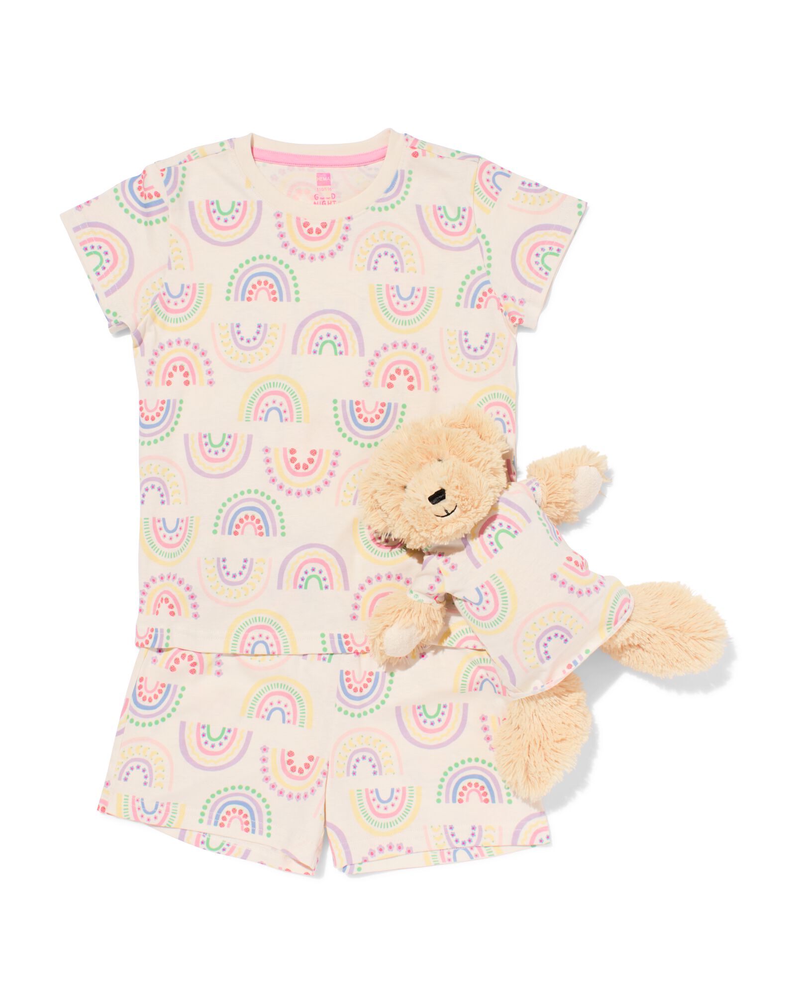 pyjacourt enfant arc-en-ciel avec pyjama poup&eacute;e multi multi - 23003160MULTI - HEMA