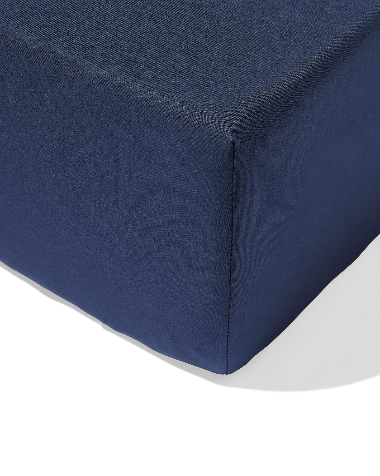 Spannbettlaken 80 x 200 cm weiche Baumwolle dunkelblau - 5160027 - HEMA