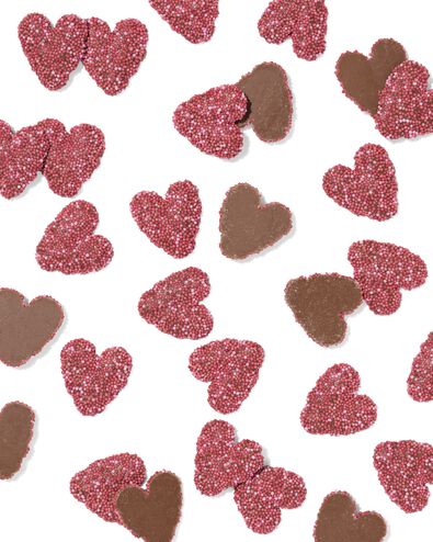 coeurs en chocolat aux granul&eacute;s de sucre 150g - 24162202 - HEMA