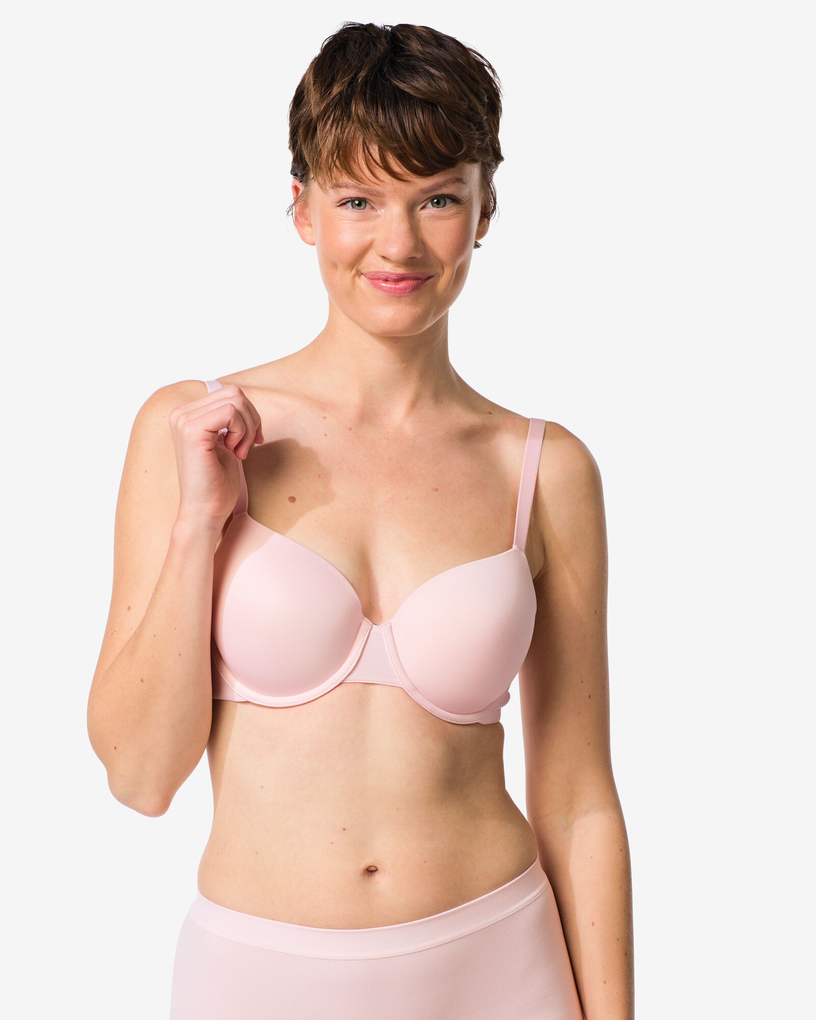 voorgevormde bh met beugel lichtroze - 21805790LIGHTPINK - HEMA
