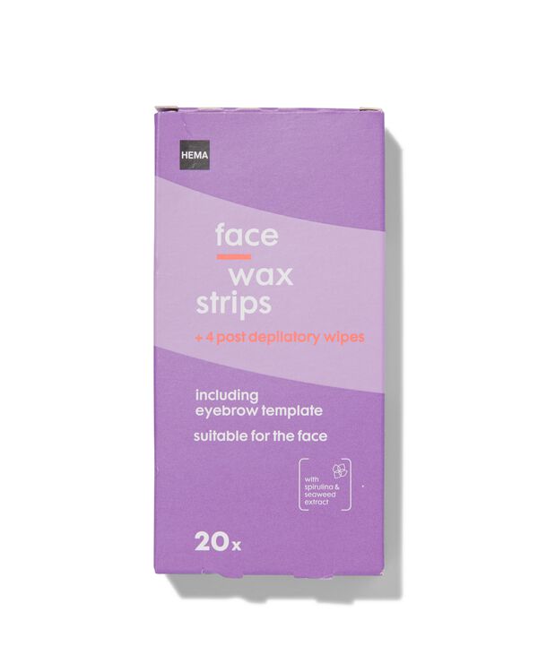 20 bandes d&eacute;pilation face wax - 11312056 - HEMA
