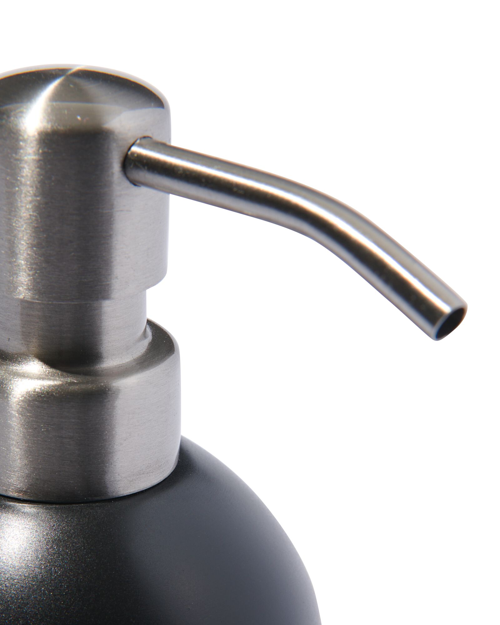distributeur de savon inox noir - 80300137 - HEMA