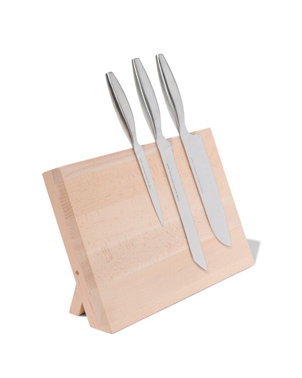 bloc &agrave; couteaux magn&eacute;tique 22x33x12.5 bois - 80810310 - HEMA