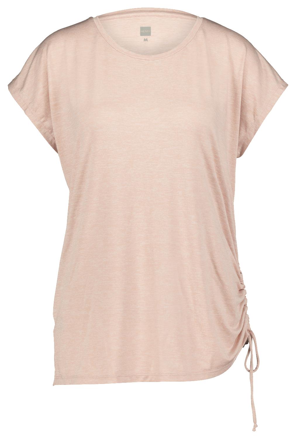 sports shirt loose fit recycled pink - HEMA
