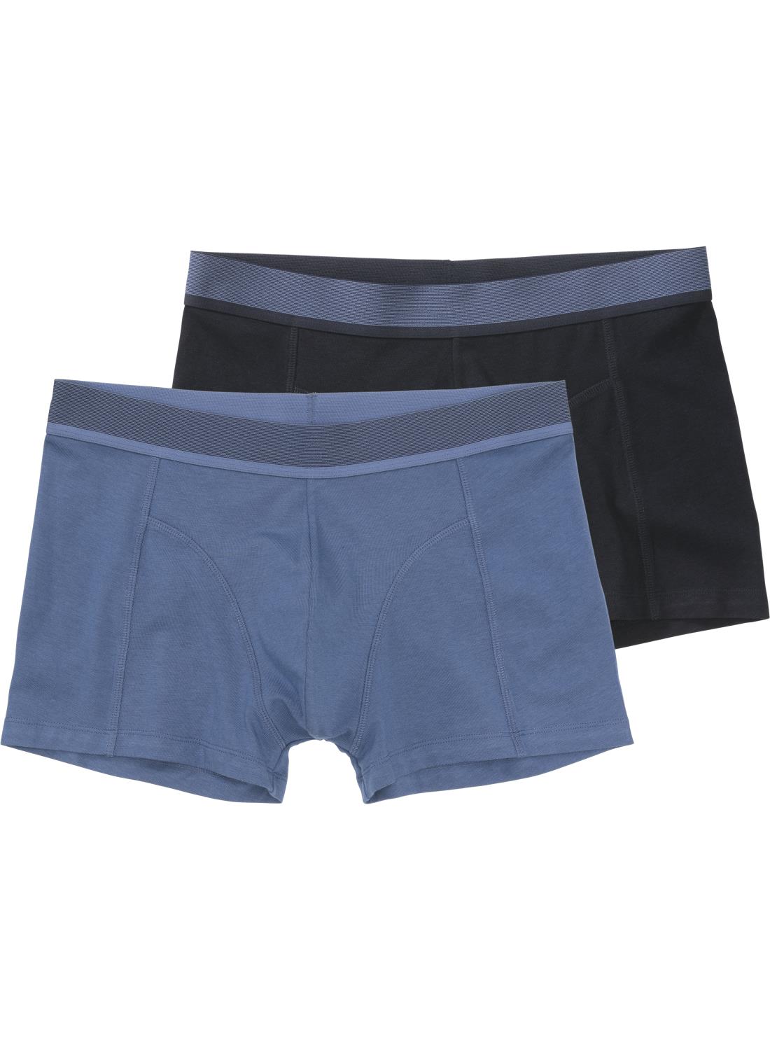 2-pack men's boxer shorts bamboo dark blue - HEMA