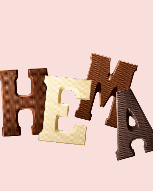lettres en chocolat