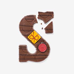 lettres en chocolat