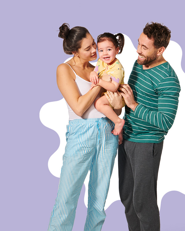 pyjamas pour femme, homme, bébé et enfant
