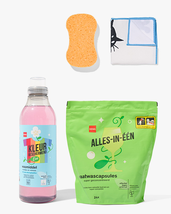 éponges et chiffons