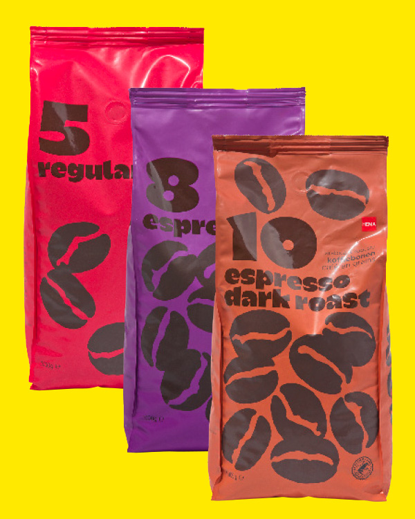 koffiebonen 1kg en decafé